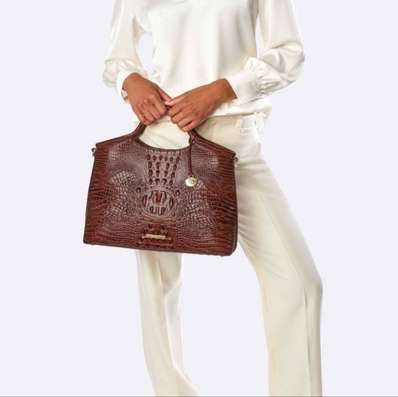 Brahmin Elaine Satchels Violet Wonderland & Blue Topaz Available - Picture 4 of 4